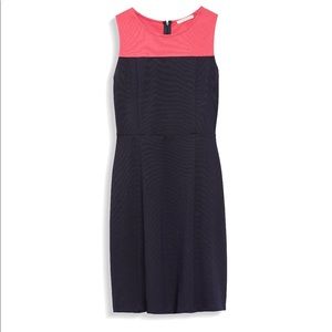 Colorblock knit dress